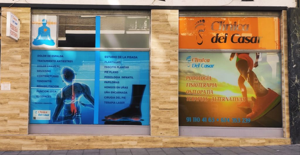 Clínica de podología y fisioterapia en Madrid centro.